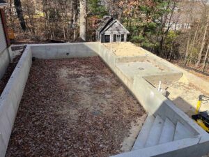 Rectangle inground swimming pool