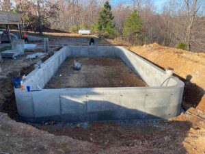 Rectangle inground swimming pool